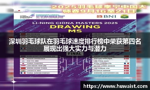 深圳羽毛球队在羽毛球速度排行榜中荣获第四名展现出强大实力与潜力